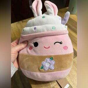 Squishmallow Bunny‎ Drink Plush – Easter Cupcake/Boba Style